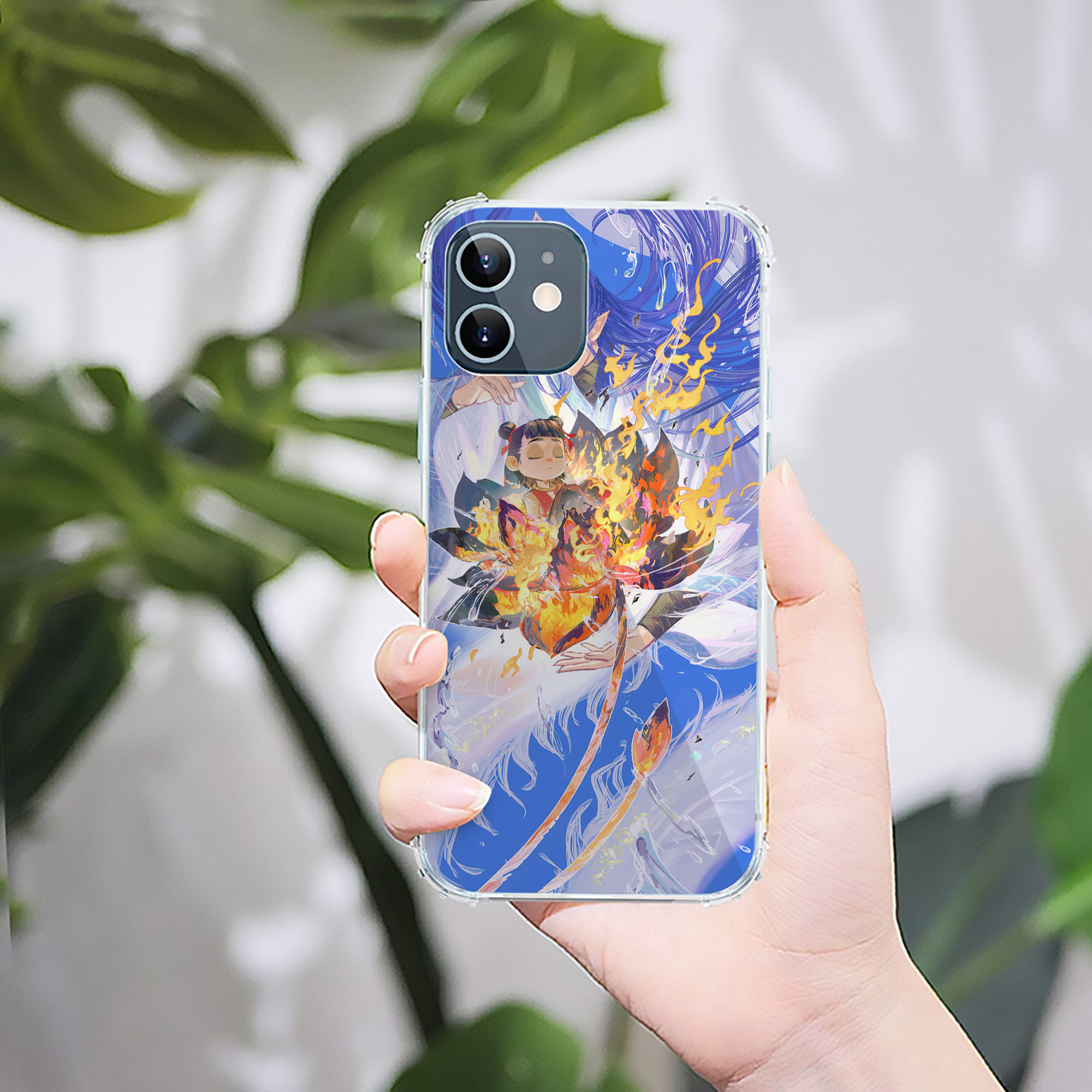 （画像用） Ne Zha 2 ナタ 魔童の大暴れ 【iPhone 12シリーズ対応】透明スマホケース（クリアソフトケース）